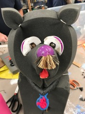 Puppet made from recycled materials